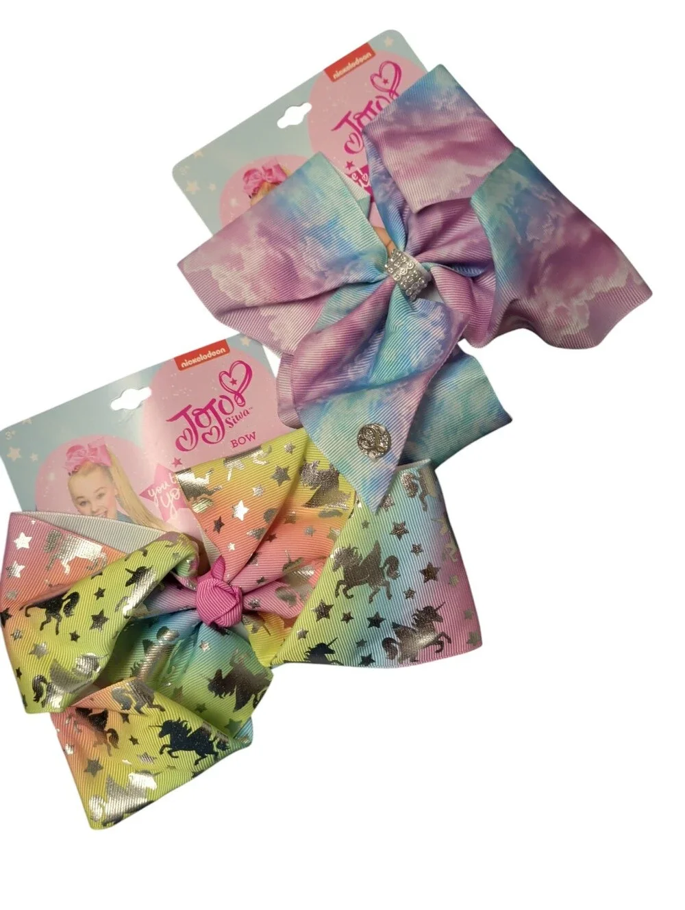 New JoJo Siwa Unicorn Cloud Colorful Big Bow Clips